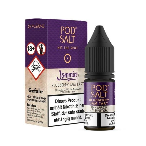 POD SALT FUSION BLUEBERRY JAM TART Nikotinsalz Liquid