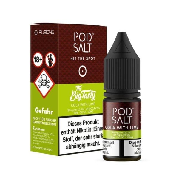 POD SALT FUSION COLA WITH LIME Nikotinsalz Liquid