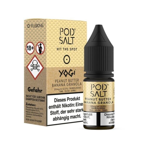 POD SALT FUSION PEANUT BUTTER BANANA GRANOLA BAR Nikotinsalz Liquid