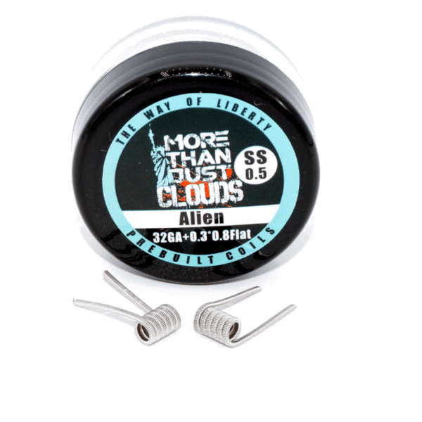 Alien SS316L 0,5 Ohm TWOL prebuilt Coils für Selbstwickler und Verdampfer