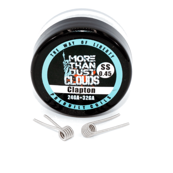 Clapton SS316L 0,45 Ohm TWOL prebuilt Coils für Selbstwickler und Verdampfer