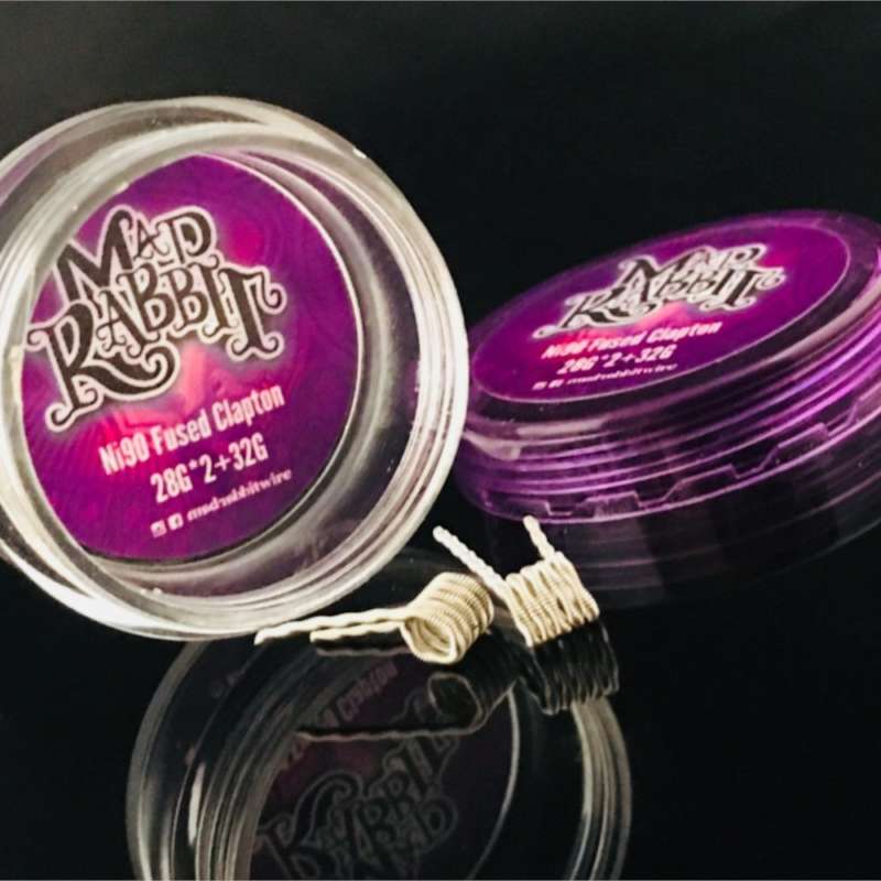 Mad Rabbit NI90 Fused Clapton 0,15 Ohm Mad Rabbit NI90 Fused Clapton 0,15 Ohm TWOL prebuilt Coils für Selbstwickler und Verdampfer