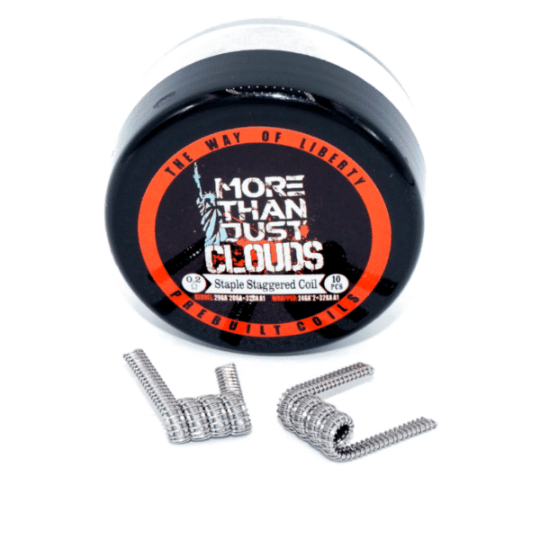 Staple Staggered Coil 0,2 Ohm TWOL prebuilt Coils für Selbstwickler und Verdampfer