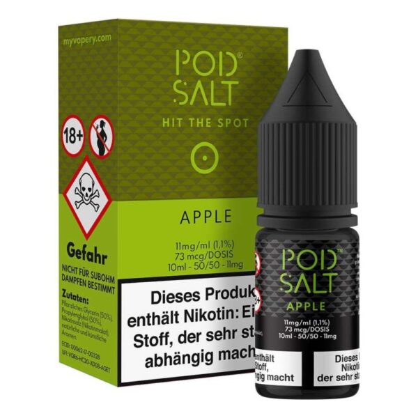 Apple Pod Salt Nikotinsalz 11mg/ml Liquid Saltnic und Shortfill Nikotinsalz Liquid
