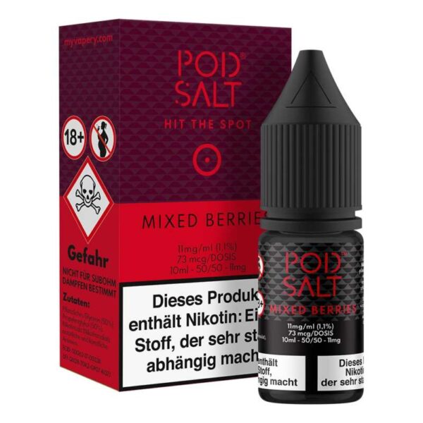 Mixed Berries Pod Salt Nikotinsalz 11mg/ml Liquid Saltnic und Shortfill Nikotinsalz Liquid