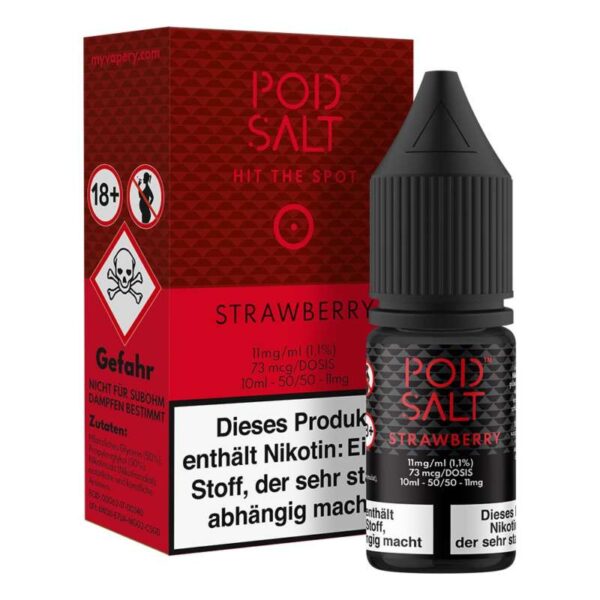 Strawberry Pod Salt Nikotinsalz 11mg/ml Liquid Saltnic und Shortfill Nikotinsalz Liquid