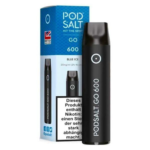 Pod Salt Go 600 Blue Ice Einweg E-Zigarette Disposable Pod Salt Go 600