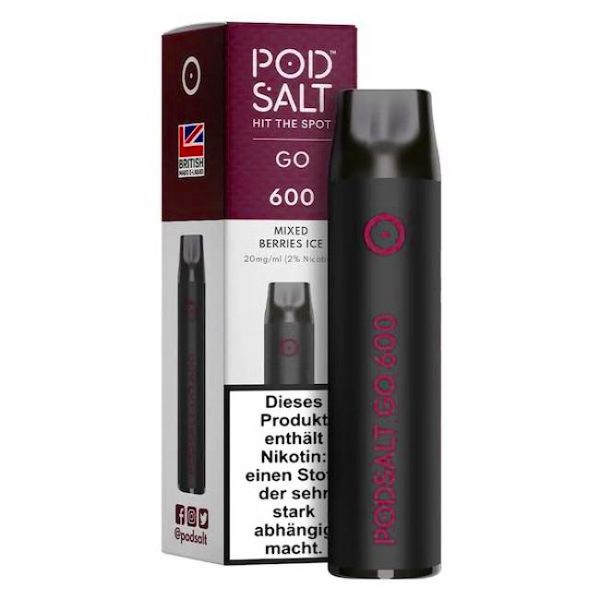 Pod Salt Go 600 Mixed Berries Ice Einweg E-Zigarette Disposable Pod Salt Go 600