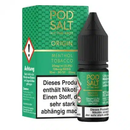Pod Salt Origin Menthol Tobacco 20mg. Nikotinsalz Liquid