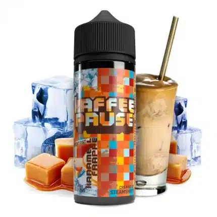 Kaffeepause Karamell Frappe by Steamshots 10ml Aroma Longfill