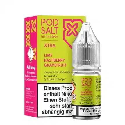 Pod Salt X Lime Raspberry Grapefruit Nikotinsalz 10mg/ml 10ml