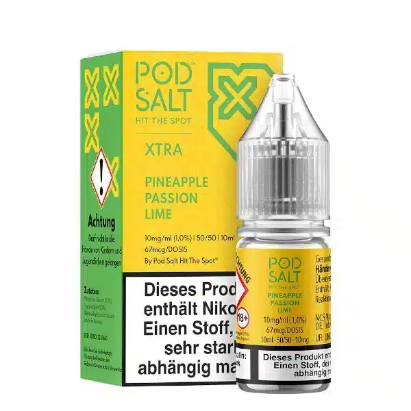 Pod Salt X Pineapple Passion Lime Nikotinsalz 10mg_ml 10ml Pod Salt X Pineapple Passion Lime Nikotinsalz 10mg/ml 10ml
