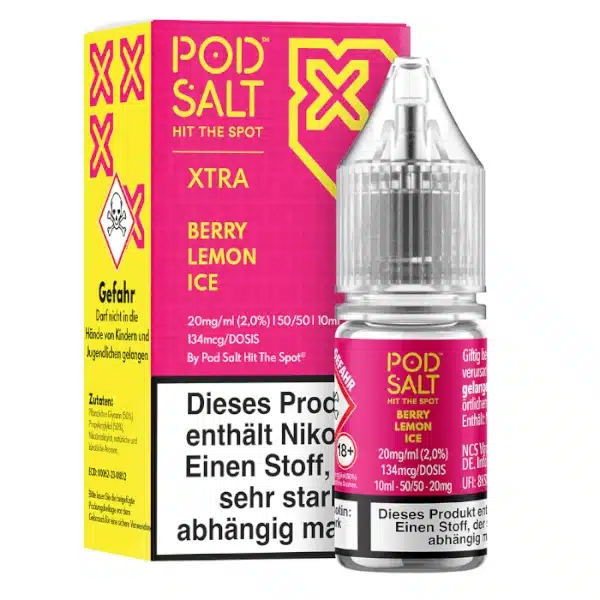 Pod Salt Xtra Berry Lemon Ice Nikotinsalz 20mg Pod Salt Xtra Berry Lemon Ice Nikotinsalz 20mg