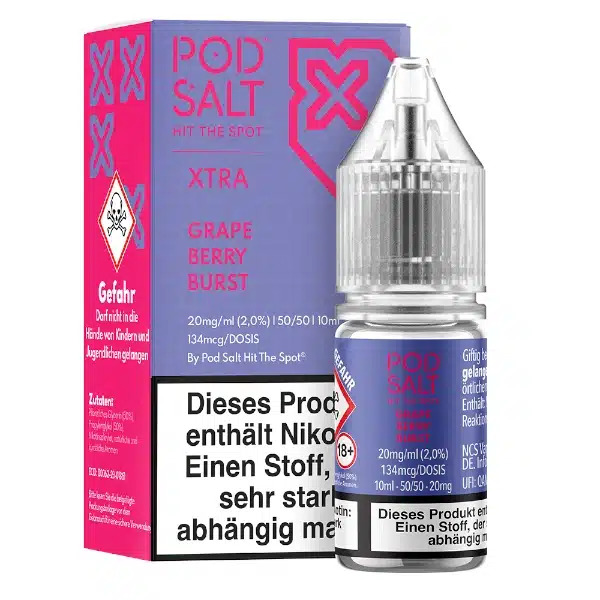 Pod Salt Xtra Grape Berry Burst Nikotinsalz 20mg Pod Salt Xtra Grape Berry Burst Nikotinsalz 20mg
