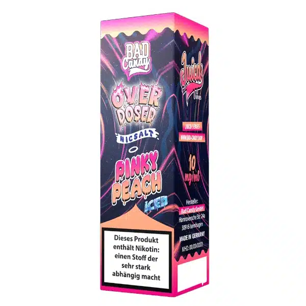 Bad Candy Overdosed Nicsalt Pinky Peach Bad Candy JUICD Pinky Peach Iced Overdosed Nikotinsalz