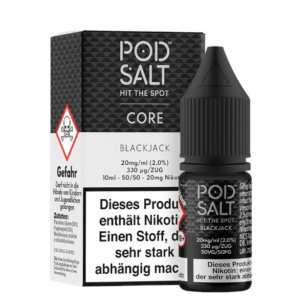Pod Salt Blackjack Nikotinsalz 20mg Pod Salt Blackjack Nikotinsalz 20mg