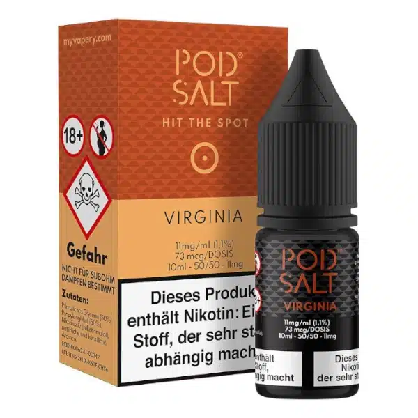 Pod Salt Virginia Nikotinsalz 11mg Pod Salt Virginia Nikotinsalz 11mg