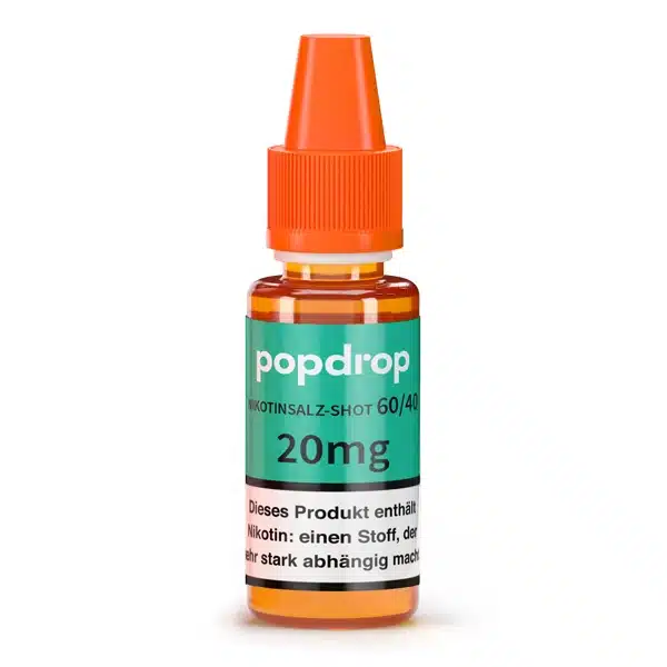 popdrop-nikotinsalz-shot-60-40-20mg Popdrop Nikotinsalz Shot 60VG/40PG 20mg 10ml