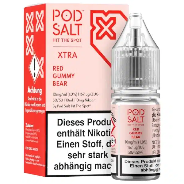 Pod Salt Xtra Red Gummy Bear Nikotinsalz 10mg Pod Salt Xtra Red Gummy Bear Nikotinsalz 10mg