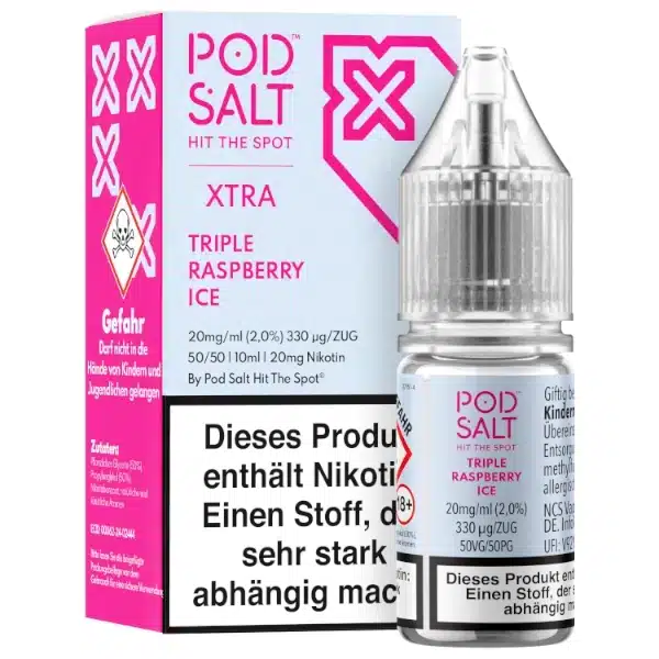 Pod Salt Xtra Triple Raspberry Ice Nikotinsalz 20mg Pod Salt Xtra Triple Raspberry Ice Nikotinsalz 20mg