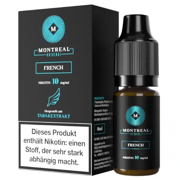 Montreal French Nikotinsalz Liquid 10mg 10ml Montreal French Nikotinsalz Liquid 10mg 10ml